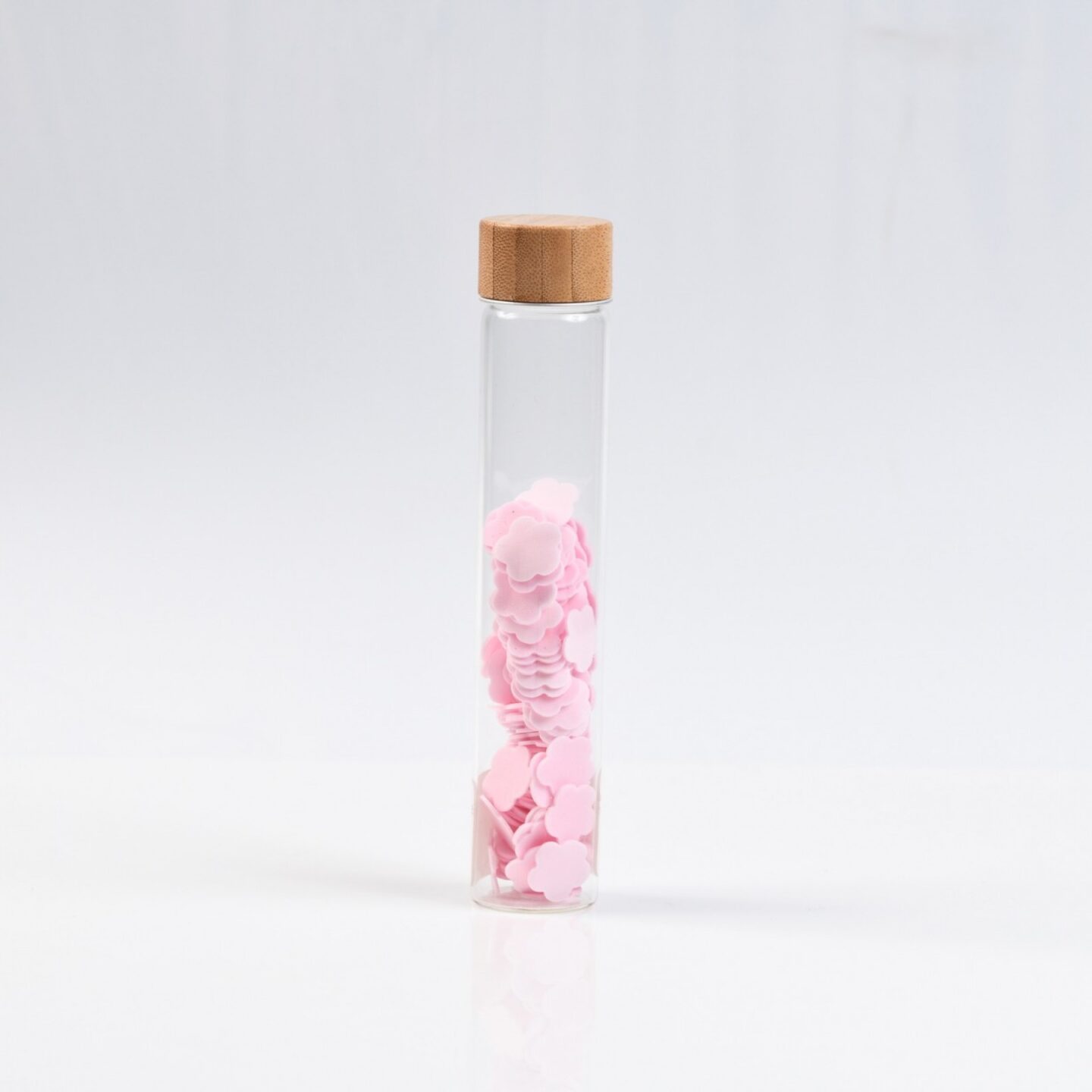 Μπομπονιέρα δοκιμαστικός σωλήνας με πέταλα σαπουνιού