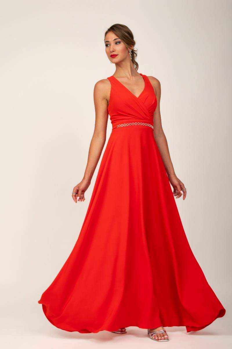 Maxi φόρεμα με δέσιμο στην πλάτη