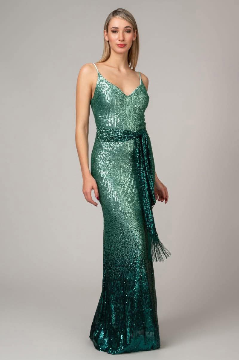 Maxi φόρεμα παγιέτα