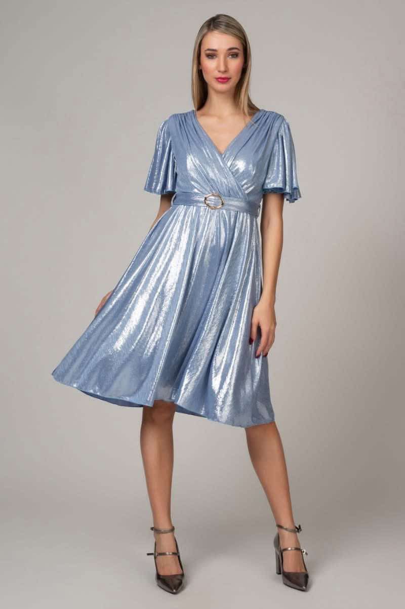 Midi φόρεμα μεταλιζέ