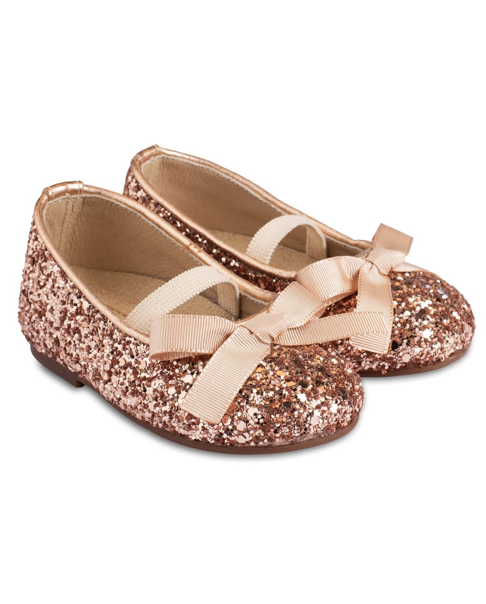 Βαπτιστικά παπούτσια γκλίτερ μπαλαρίνες