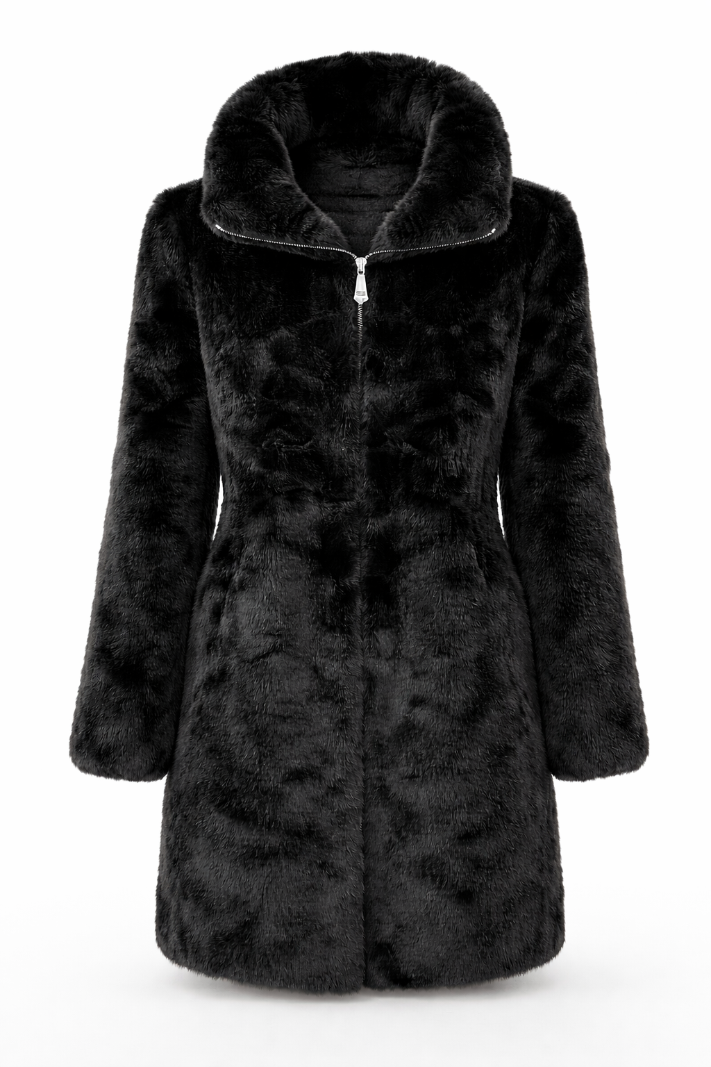 Μακριά μαύρη οικολογική γούνα