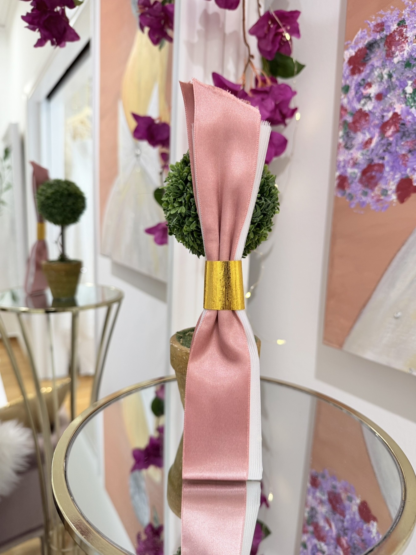 Μπομπονιέρα Γάμου τούλινη με δαχτυλίδι